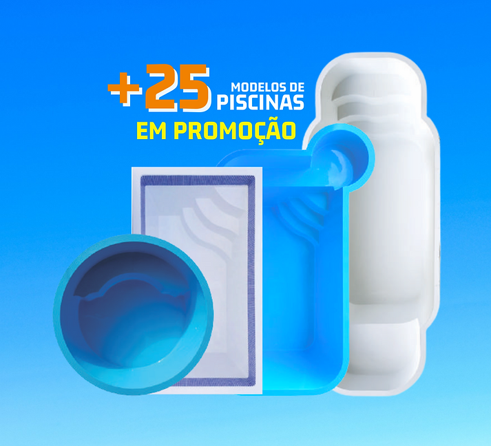 Modelos disponíveis de Piscinas de Fibra - Atendemos em Campo Grande - RJ
